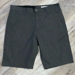 Volcom - Men’s - Modern Flat Front Chino Short - Gray - Size 36